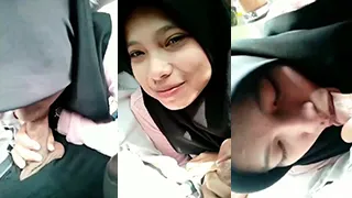 Jilbab Hitam BJ Di Mobil